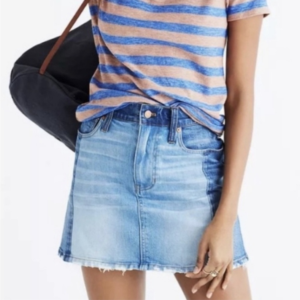 Madewell Mccarren two tone mini skirt 29